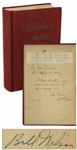 Bill Wilson Signed First Edition, First Printing of Alcoholics Anonymous Big Book -- Scarce, With a Heartfelt Inscription by Wilson: ...Whose devotion has meant so much to so many...